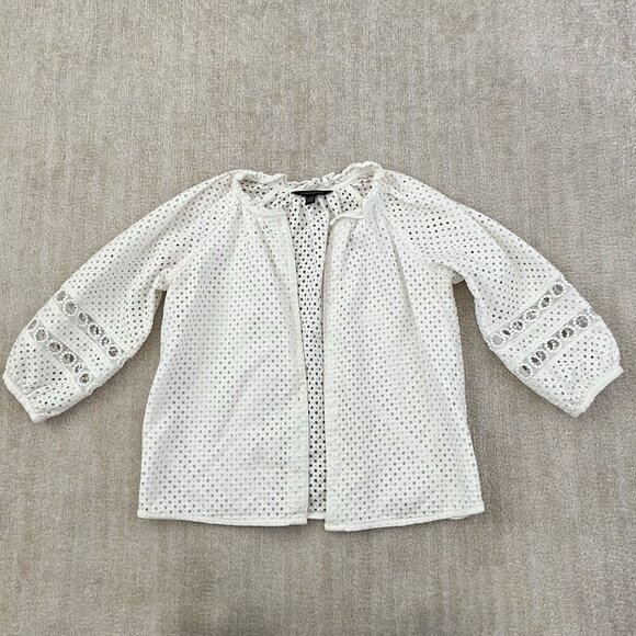 Banana Republic Factory Loose Knit Cardigan Blouse Top XXS Petite - Picture 1 of 10